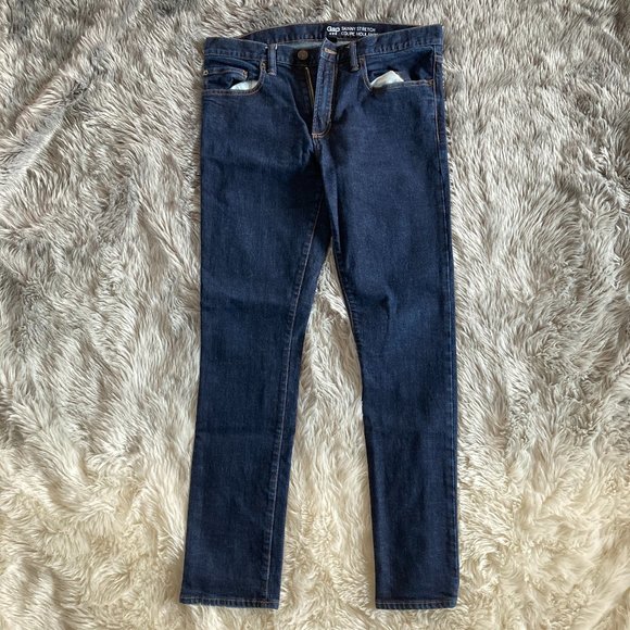 GAP Other - Gap Men's Skinny Stretch Coupe Moulante Extensible Jeans Size 33x32
